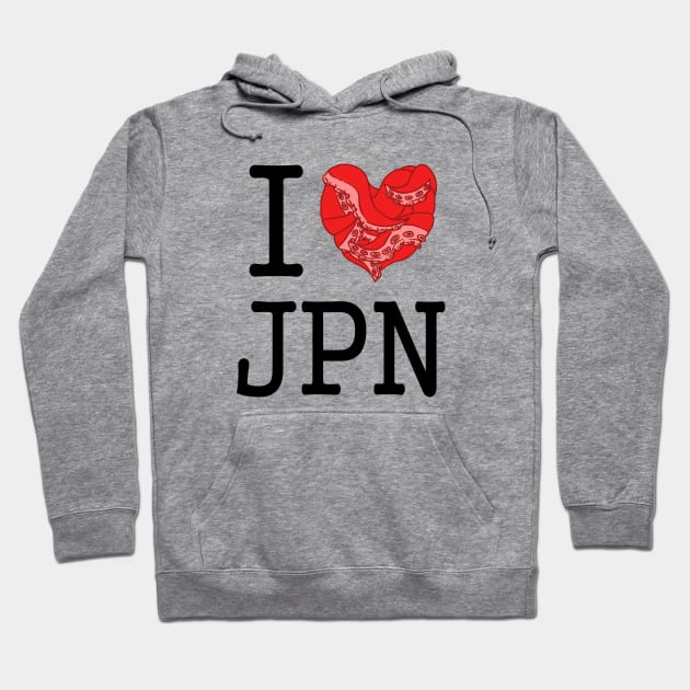 I Love Japan Tentacle Hoodie by sadpanda